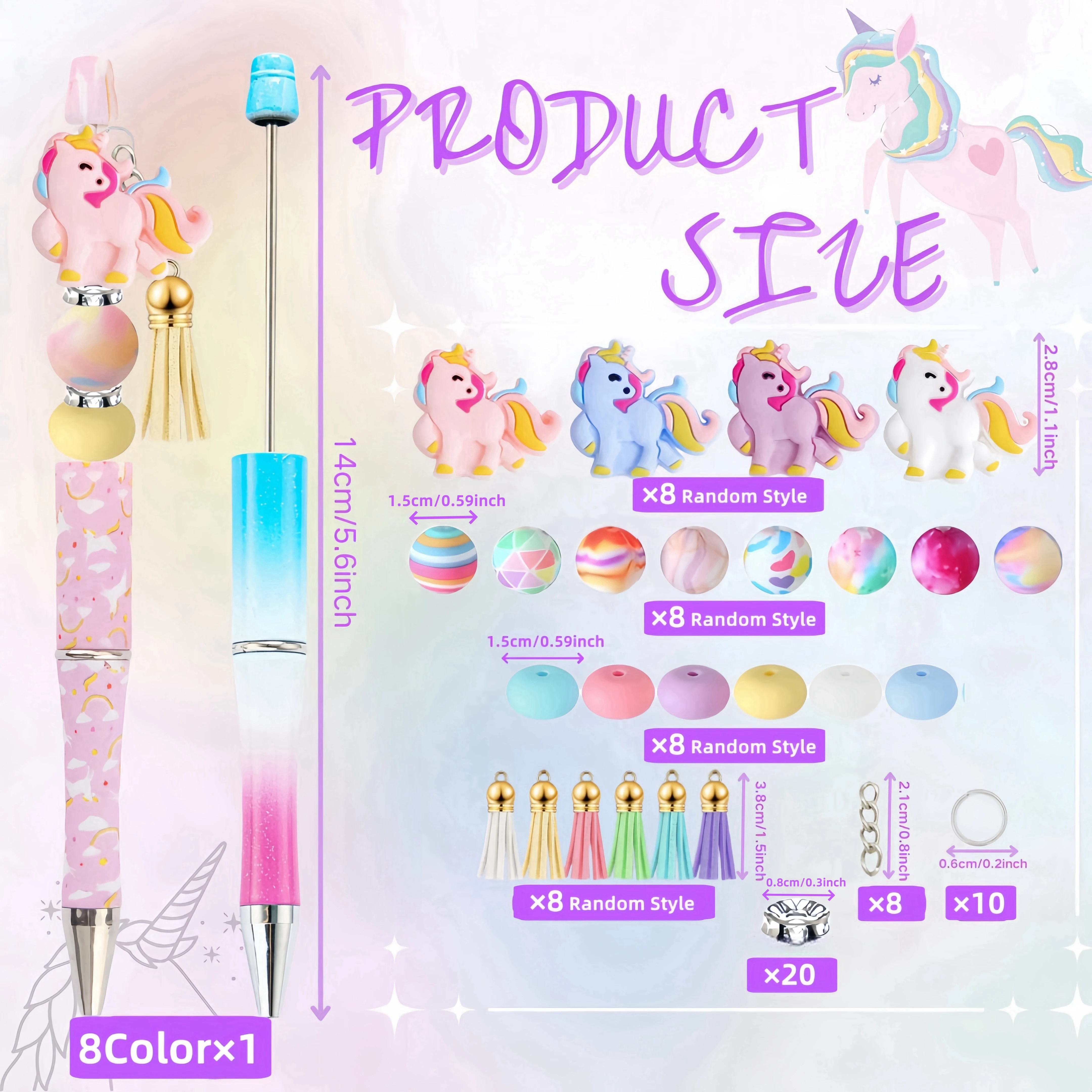 8 шт. силиконовые бусины на тему единорога и набор шариковых ручек своими руками, в сочетании с силиконовыми бусинами единорога, принадлежности для офиса и учебы
8 шт. силиконовые бусины на тему единорога и набор шариковых ручек своими руками, в сочетании с силиконовыми бусинами единорога, принадлежности для офиса и учебы