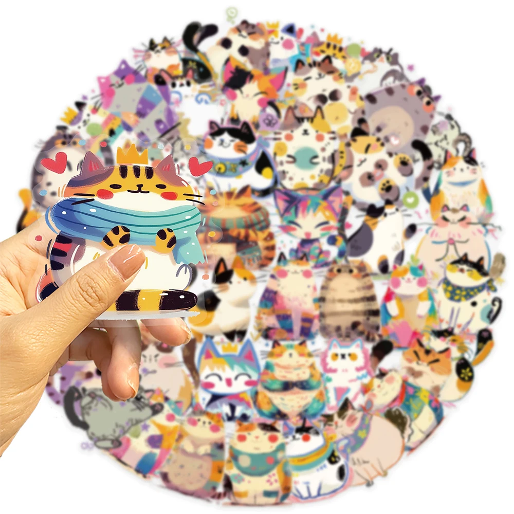 10/30/50pcs Creative Colorful Cat Graffiti Stickers Kawaii Cartoon Decals DIY Notebook Guitar Phone Cute Transparent Sticker Toy
10/30/50pcs Creative Colorful Cat Graffiti Stickers Kawaii Cartoon Decals DIY Notebook Guitar Phone Cute Transparent Sticker Toy