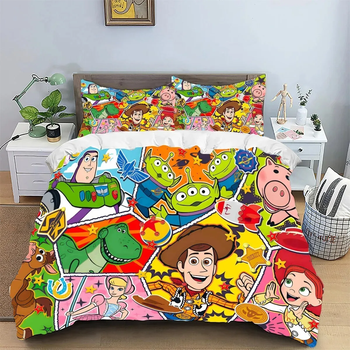 Buzz Lightyear Duvet Cover Bedding Comforter sets Monster Alien Soft Quilt Cover and Pillowcases Single/Double/Queen/King
Buzz Lightyear Duvet Cover Bedding Comforter sets Monster Alien Soft Quilt Cover and Pillowcases Single/Double/Queen/King