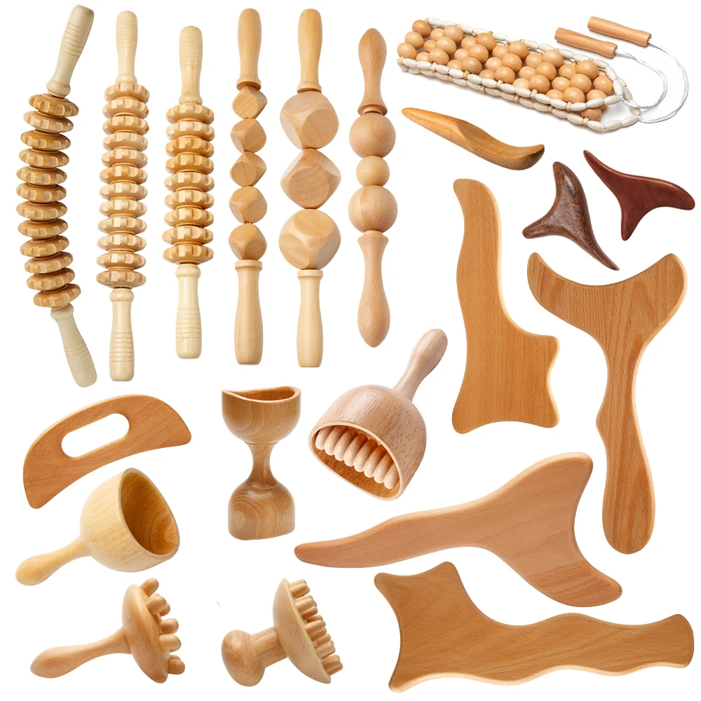 1PCS Wooden Therapy Massager Anti Cellulite Body Slimmling Gua Sha Back Massager Maderoterapia Wood Massage Roller Pain Relief
1PCS Wooden Therapy Massager Anti Cellulite Body Slimmling Gua Sha Back Massager Maderoterapia Wood Massage Roller Pain Relief