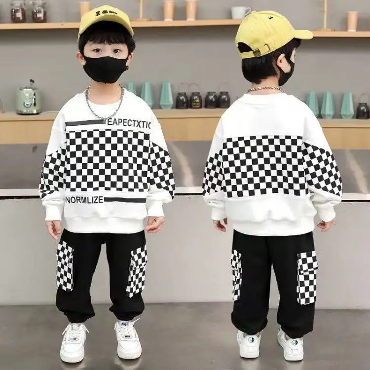 Boy Sports Set Spring Children Fashion Handsome kids Korean girl Autumn pullover pant sets
Boy Sports Set Spring Children Fashion Handsome kids Korean girl Autumn pullover pant sets