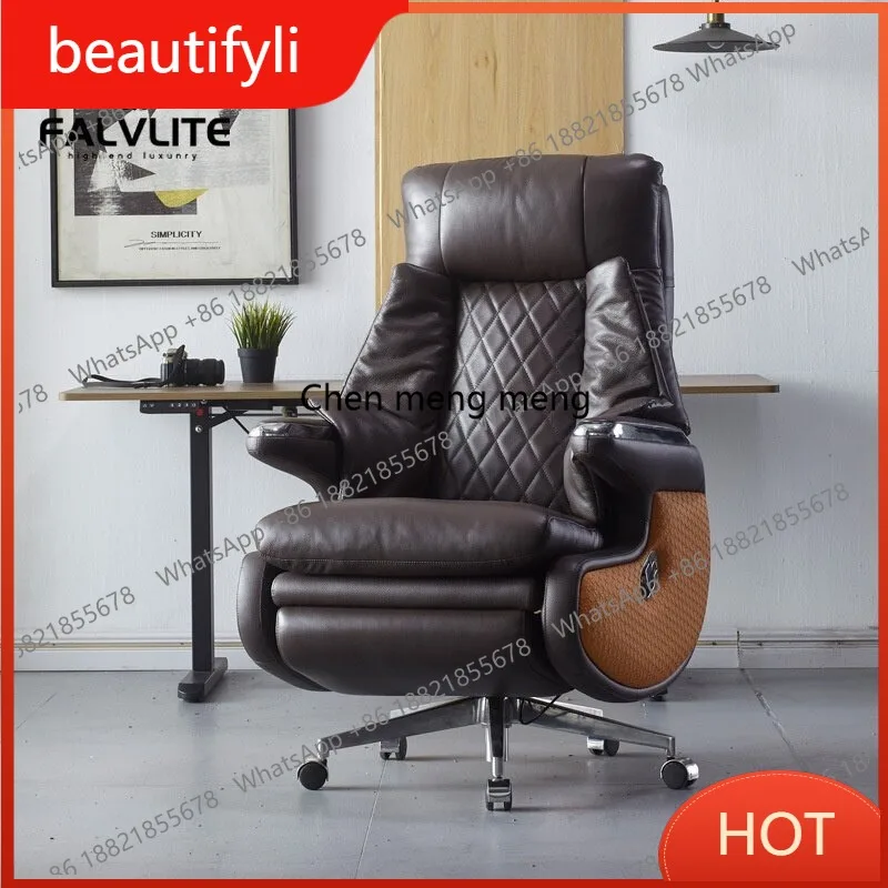 A139 Computer chair comfortable leather office chair home business sedentary class chair intelligent massage model
A139 Computer chair comfortable leather office chair home business sedentary class chair intelligent massage model