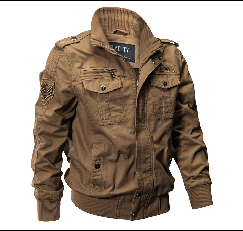 Plus Size Military Bomber Jacket Men Spring Autumn Casual Multi-pocket Pilot Jackets Male Army Cargo Flight Mens Jackets M-6XL
Plus Size Military Bomber Jacket Men Spring Autumn Casual Multi-pocket Pilot Jackets Male Army Cargo Flight Mens Jackets M-6XL