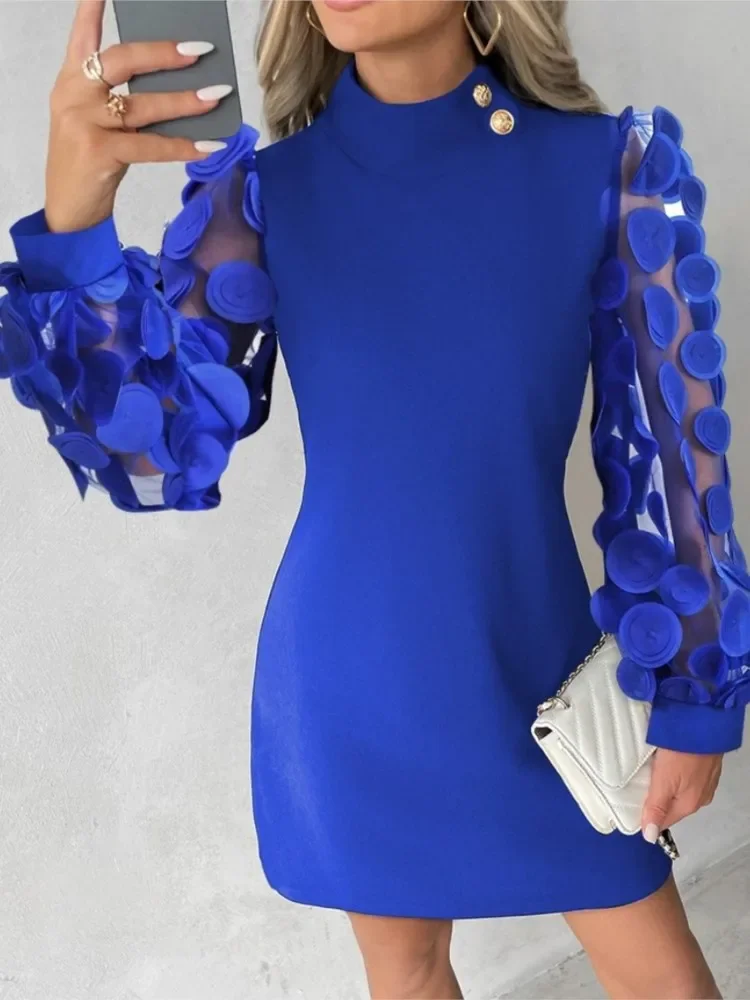 Женское платье с круглым вырезом, кружевное повседневное офисное платье с длинными рукавами, облегающее бедра, Осень-зима 2024
Женское платье с круглым вырезом, кружевное повседневное офисное платье с длинными рукавами, облегающее бедра, Осень-зима 2024