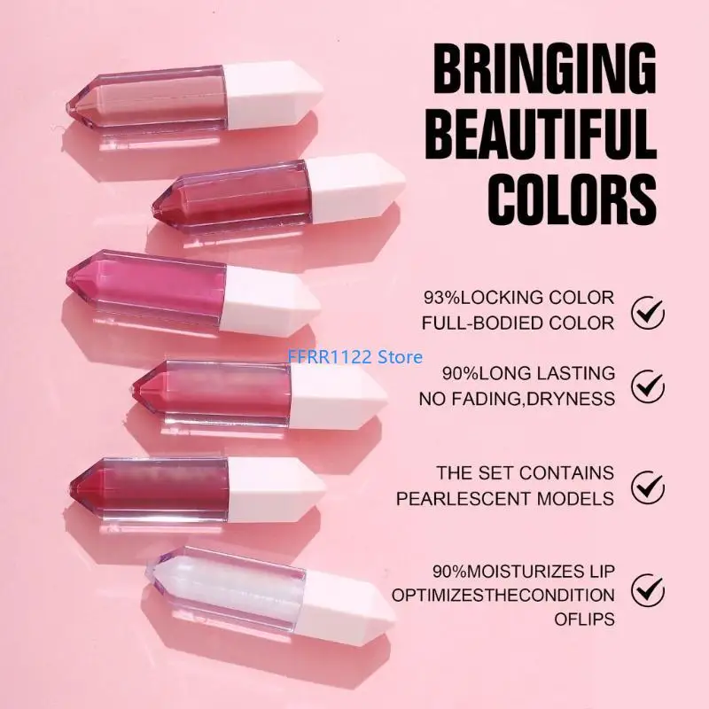 Y1UF Stylish Lip Stain Collection 6 Colors Hydrating Lip Gloss Fashionable Lip Colors All Day Wear for Professional Ladies
Y1UF Stylish Lip Stain Collection 6 Colors Hydrating Lip Gloss Fashionable Lip Colors All Day Wear for Professional Ladies