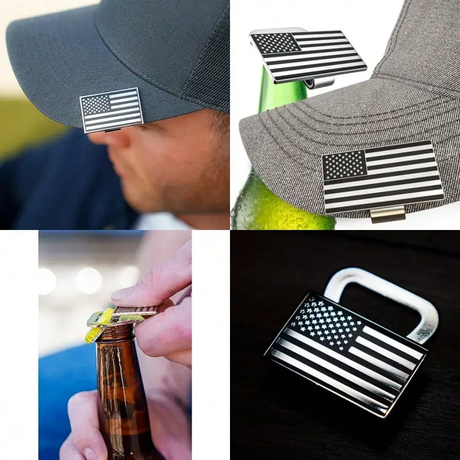 Black And Silver USA Flag Hat Clip Bottle Opener Sleek Patriotic Cap Accessory Perfect For Celebrations And Gifting Fashion
Black And Silver USA Flag Hat Clip Bottle Opener Sleek Patriotic Cap Accessory Perfect For Celebrations And Gifting Fashion