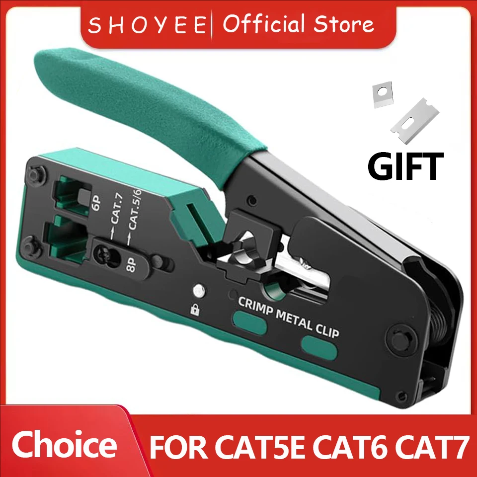 Новые клещи Rj45 Rj12 Rj11, проходные обжимные клещи Cat7 Cat6 Cat6A Cat5 Cat5e, инструмент для зачистки и обжима с разъемами Ethernet 8P/6P
Новые клещи Rj45 Rj12 Rj11, проходные обжимные клещи Cat7 Cat6 Cat6A Cat5 Cat5e, инструмент для зачистки и обжима с разъемами Ethernet 8P/6P