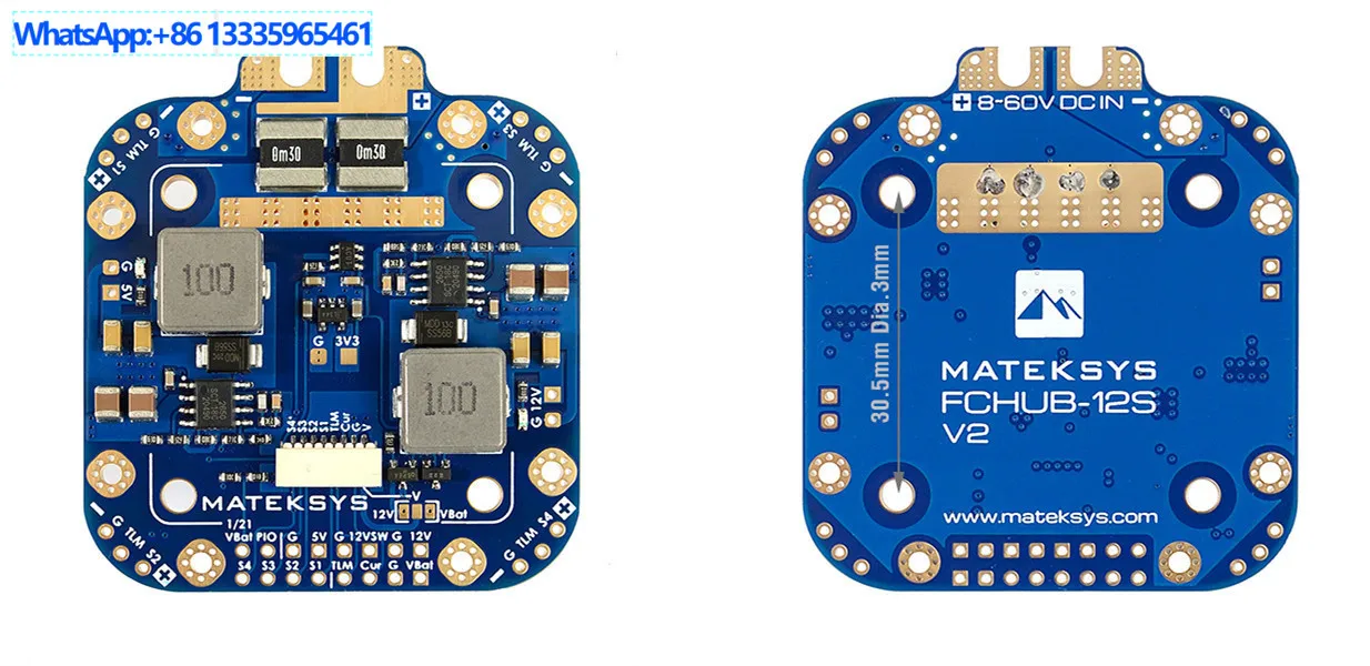 Распределительная плата MATEK FCHUB-12S V2, 8-60 В, 4 х 70 А, 440 А, амперметр для 4-осевого многоосного
Распределительная плата MATEK FCHUB-12S V2, 8-60 В, 4 х 70 А, 440 А, амперметр для 4-осевого многоосного
