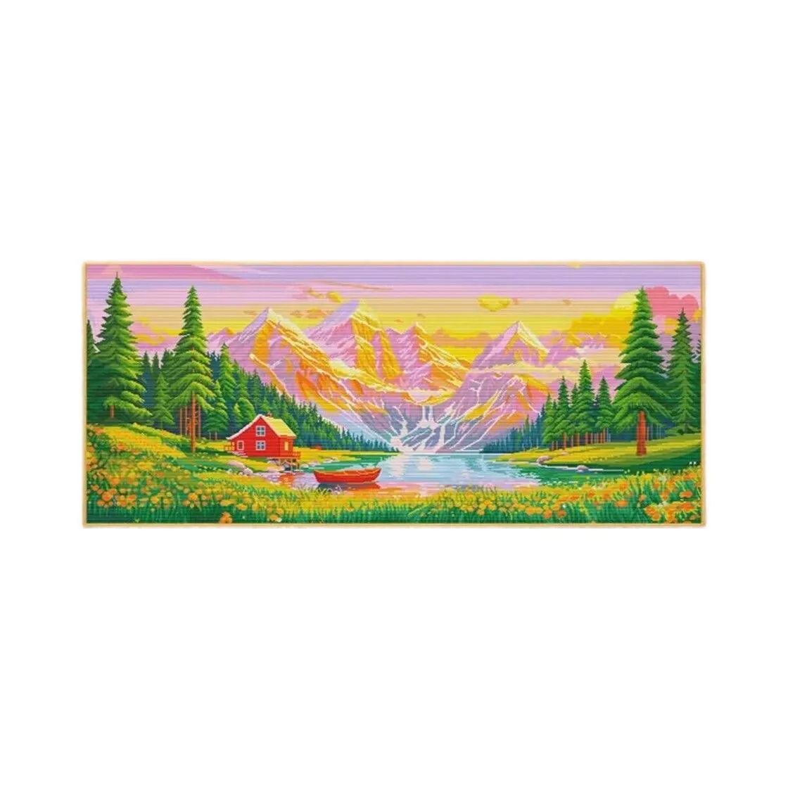 Золотая гора, сияющая солнцем, 11CT, 9CT, китайские наборы «сделай сам», узор для вышивки, штампованная вышивка крестиком, хлопковая нить 
Золотая гора, сияющая солнцем, 11CT, 9CT, китайские наборы «сделай сам», узор для вышивки, штампованная вышивка крестиком, хлопковая нить