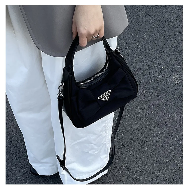 2025 Bow Crossbody Bag Vintage Nylon Shoulder Bag for Women, Fashion Top-Handle Purse with Bowknot
2025 Bow Crossbody Bag Vintage Nylon Shoulder Bag for Women, Fashion Top-Handle Purse with Bowknot
