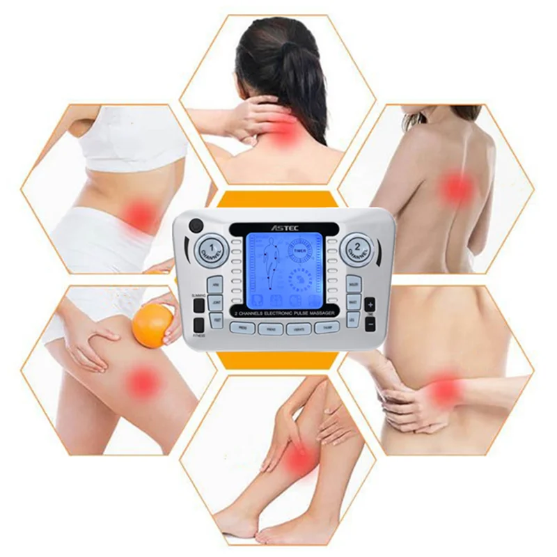Dual Output Electric Stimulation Massager Muscle EMS Therapy Meridian Physiotherapy Instrument Relax Pain Relief Treatments Tool
Dual Output Electric Stimulation Massager Muscle EMS Therapy Meridian Physiotherapy Instrument Relax Pain Relief Treatments Tool