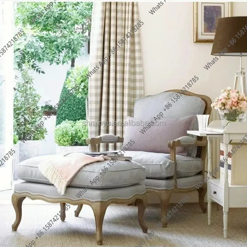 Bn Farmhouse Antique Wooden Armchair Lounge Living Room Furniture With Stool Accent Chair
Bn Farmhouse Antique Wooden Armchair Lounge Living Room Furniture With Stool Accent Chair