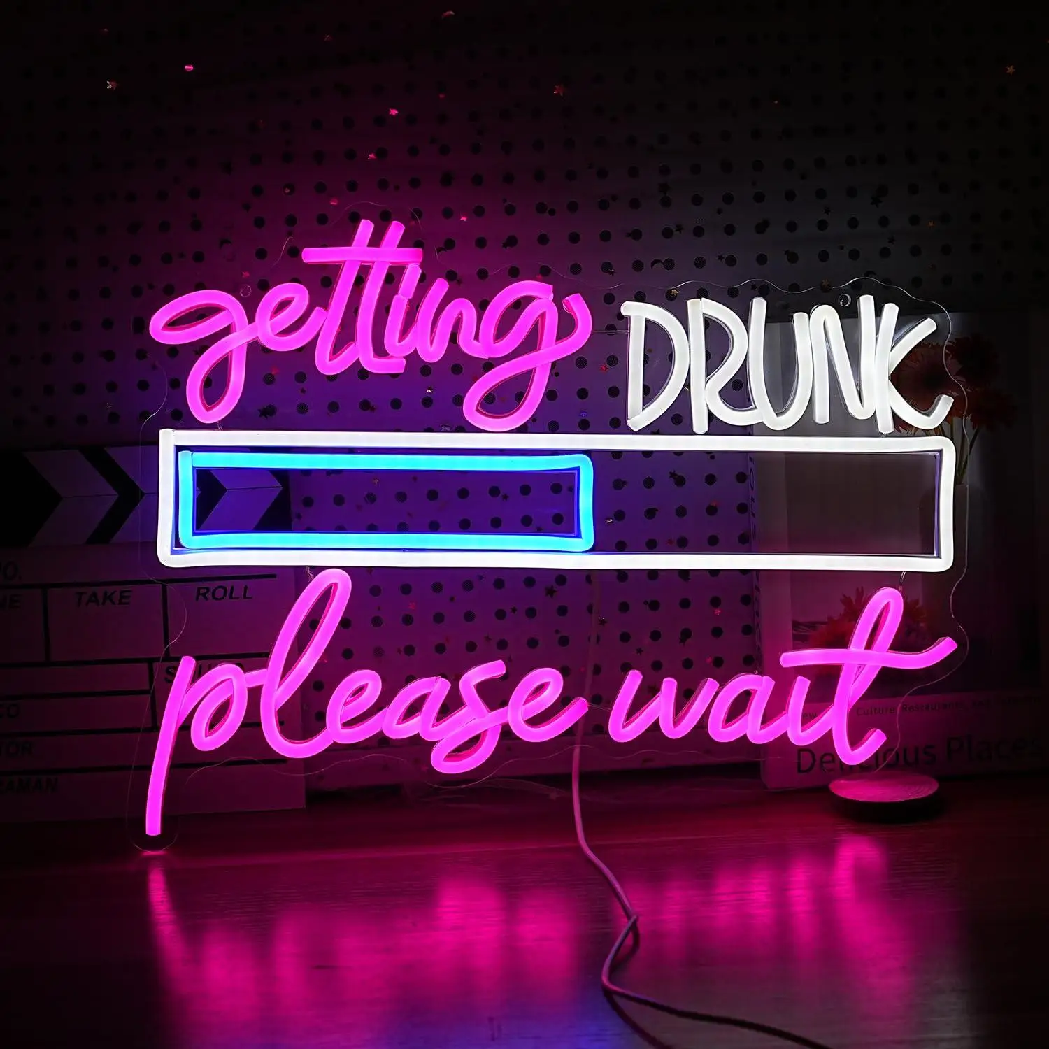 Drink Please Wait Neon Sign USB Powered LED Dimmable Neon Lights for Pub Man Cave Home Bar Restaurant Party Decor Night Light
Drink Please Wait Neon Sign USB Powered LED Dimmable Neon Lights for Pub Man Cave Home Bar Restaurant Party Decor Night Light