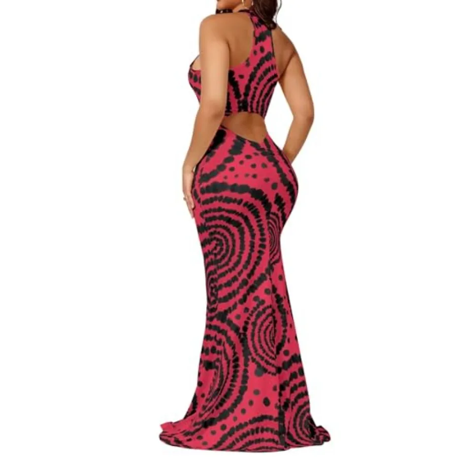 Women Sexy Bodycon Maxi Dress Tie Dye Beach Summer Dresses Halter Backless Vacation Long Sundress
Women Sexy Bodycon Maxi Dress Tie Dye Beach Summer Dresses Halter Backless Vacation Long Sundress