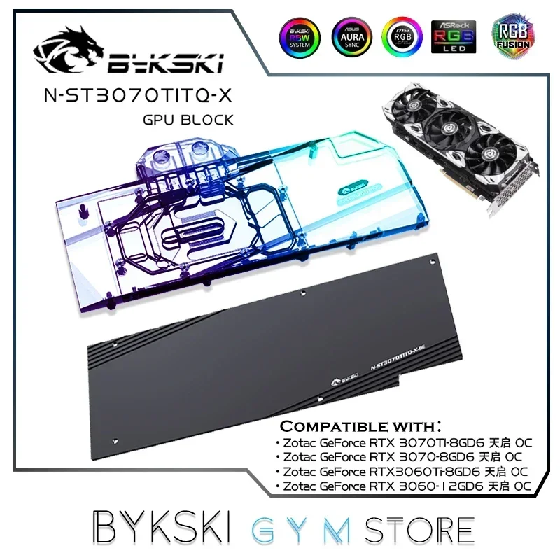 Водяной блок графического процессора Bykski для Zotac Geforce RTX 3070Ti, 3070, 3060Ti 8GD6 OC, 3060 12GD6 OC VGA-кулер с задней пластиной, N-ST3070TITQ-X
Водяной блок графического процессора Bykski для Zotac Geforce RTX 3070Ti, 3070, 3060Ti 8GD6 OC, 3060 12GD6 OC VGA-кулер с задней пластиной, N-ST3070TITQ-X