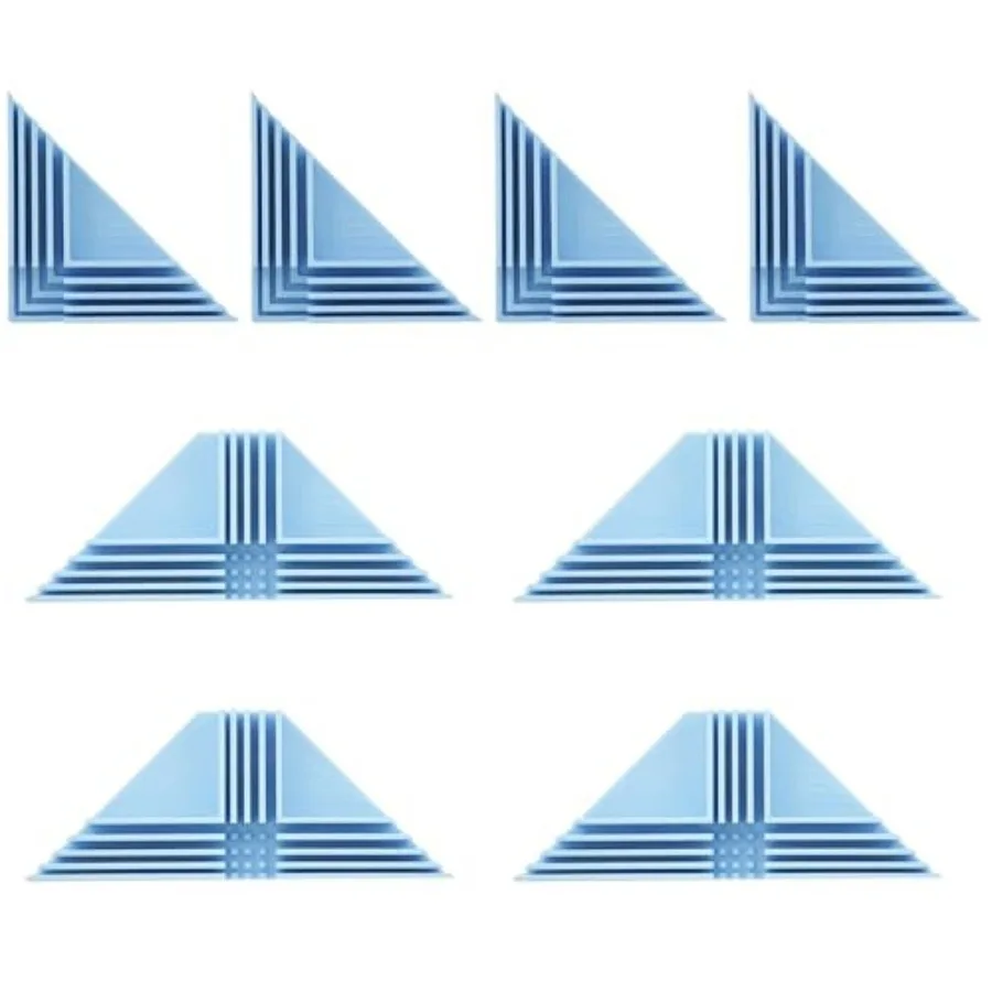 8Pcs Fixed Box Corner Guide Assembly Clamps For Cardboard Making, 90 Degrees DIY Corner Guides Tool For Cartonnage Scrapbooking
8Pcs Fixed Box Corner Guide Assembly Clamps For Cardboard Making, 90 Degrees DIY Corner Guides Tool For Cartonnage Scrapbooking