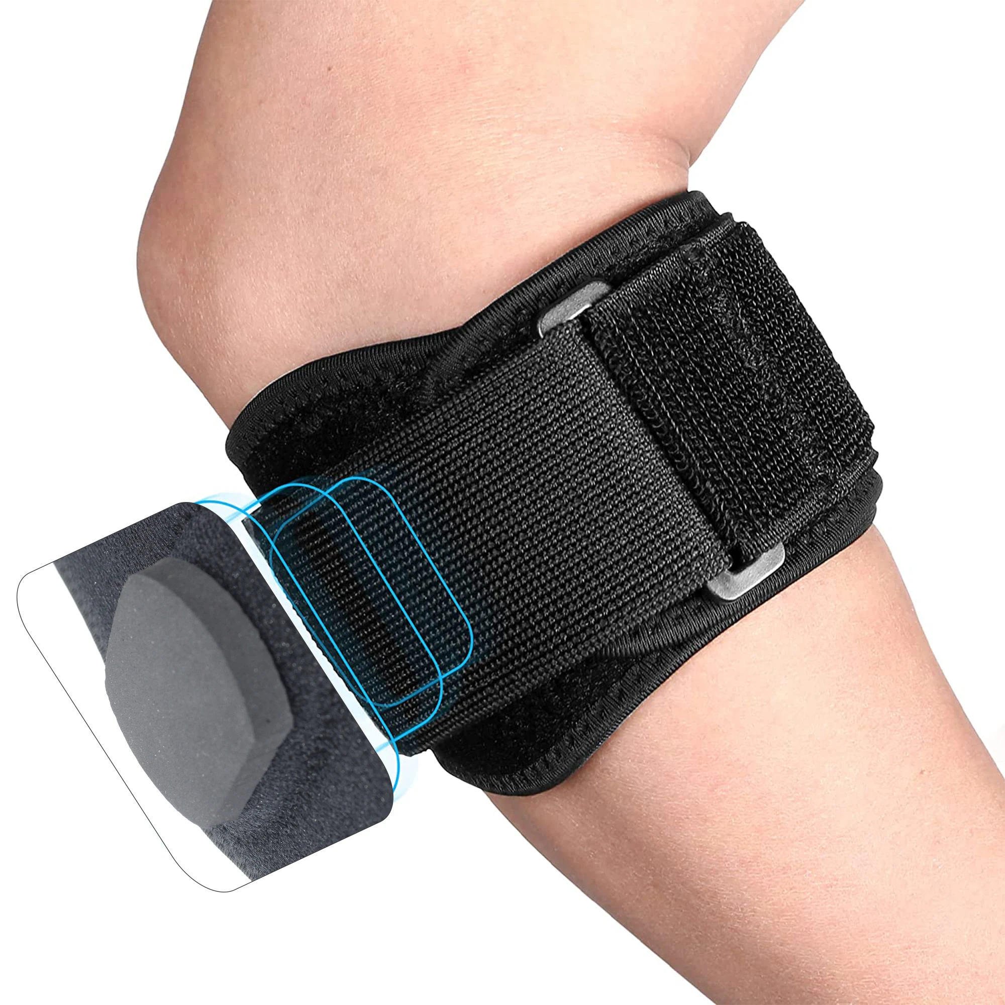 Tennis Elbow Support Brace Compressive Elbow Support Brace Neoprene Anti-Slip Elbow Sleeve for Basketball Volleyball Tennis
Tennis Elbow Support Brace Compressive Elbow Support Brace Neoprene Anti-Slip Elbow Sleeve for Basketball Volleyball Tennis