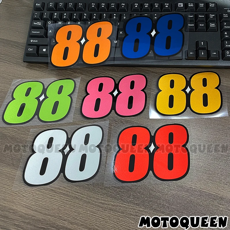 Racing Number 88 Sticker Decal Tank Side Cover Box Helmet Fairing Bumper Window PVC Stickers For Laptop Motorcycle Motorbike Car
Racing Number 88 Sticker Decal Tank Side Cover Box Helmet Fairing Bumper Window PVC Stickers For Laptop Motorcycle Motorbike Car