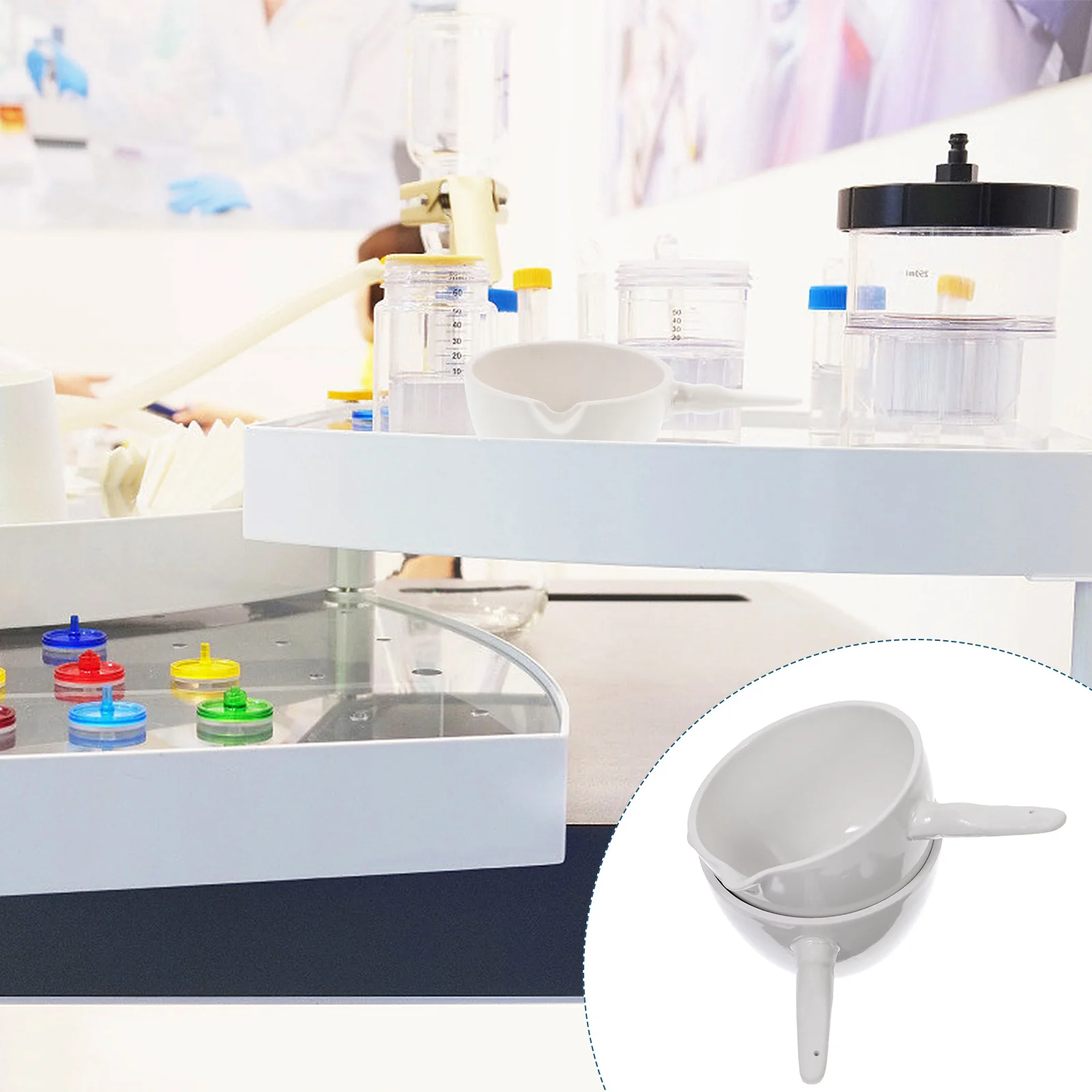 2 Pcs Evaporating Dish Lab Laboratory Basin Ceramics Container Bowl with Handle
2 Pcs Evaporating Dish Lab Laboratory Basin Ceramics Container Bowl with Handle