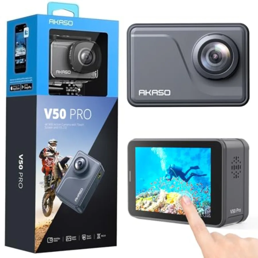 Sports camera for underwater and action use, waterproof up to 100 feet, 4K30fps native resolution, 20MP, EIS stabilization, tou
Sports camera for underwater and action use, waterproof up to 100 feet, 4K30fps native resolution, 20MP, EIS stabilization, tou