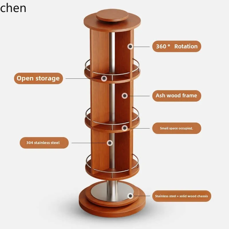 ZML rotating bookshelf floor rack living room storage shelf bedroom creative magazine rack
ZML rotating bookshelf floor rack living room storage shelf bedroom creative magazine rack
