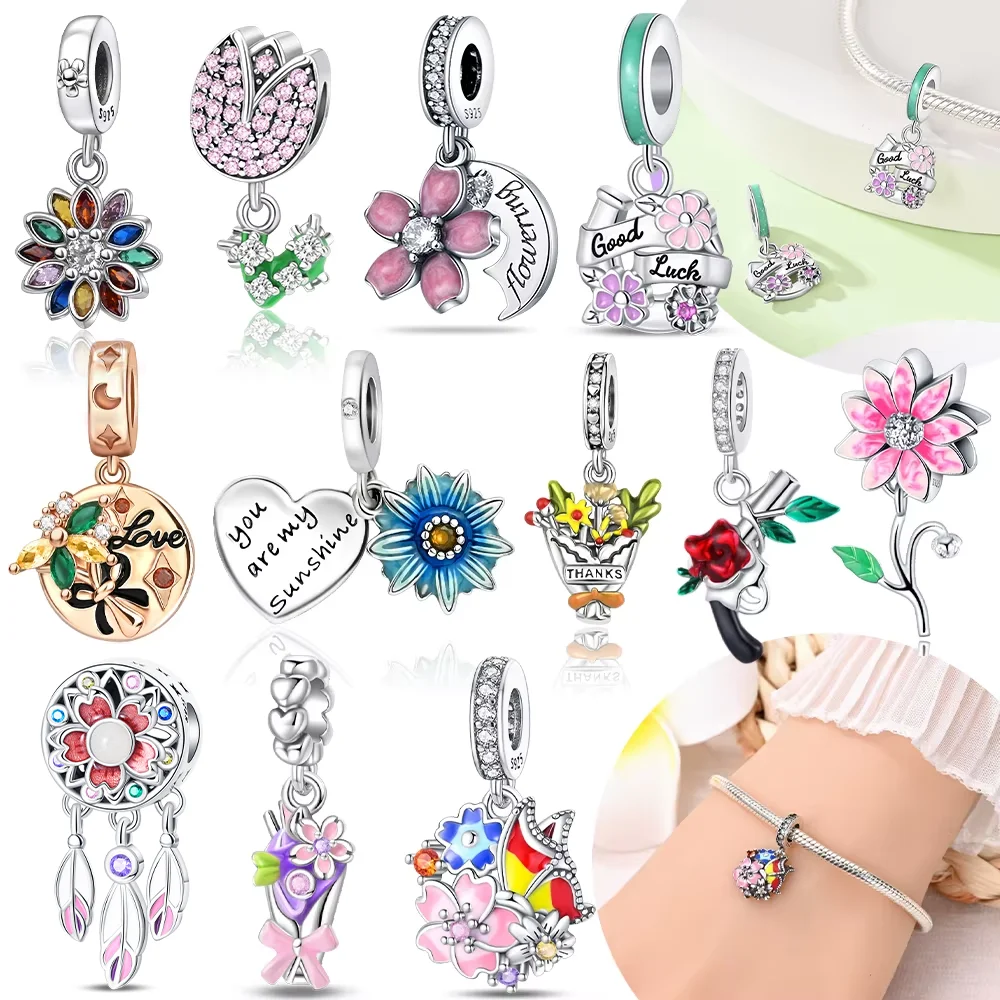 Оригинальный кулон в виде тюльпана, розовый цветок, подсолнух, любовные бусины, подходят для браслета, серебро 925, женский аксессуар, прекрасный подарок, ювелирные изделия своими руками
Оригинальный кулон в виде тюльпана, розовый цветок, подсолнух, любовные бусины, подходят для браслета, серебро 925, женский аксессуар, прекрасный подарок, ювелирные изделия своими руками