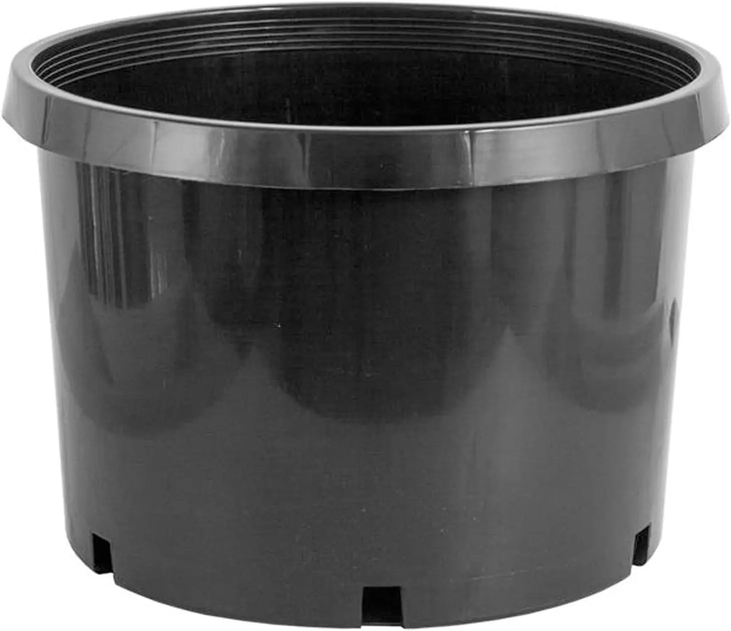 10 Gallon Plastic Planter Pots with Drainage Holes for Indoor and Outdoor Gardening, Black, 5 Pack
10 Gallon Plastic Planter Pots with Drainage Holes for Indoor and Outdoor Gardening, Black, 5 Pack