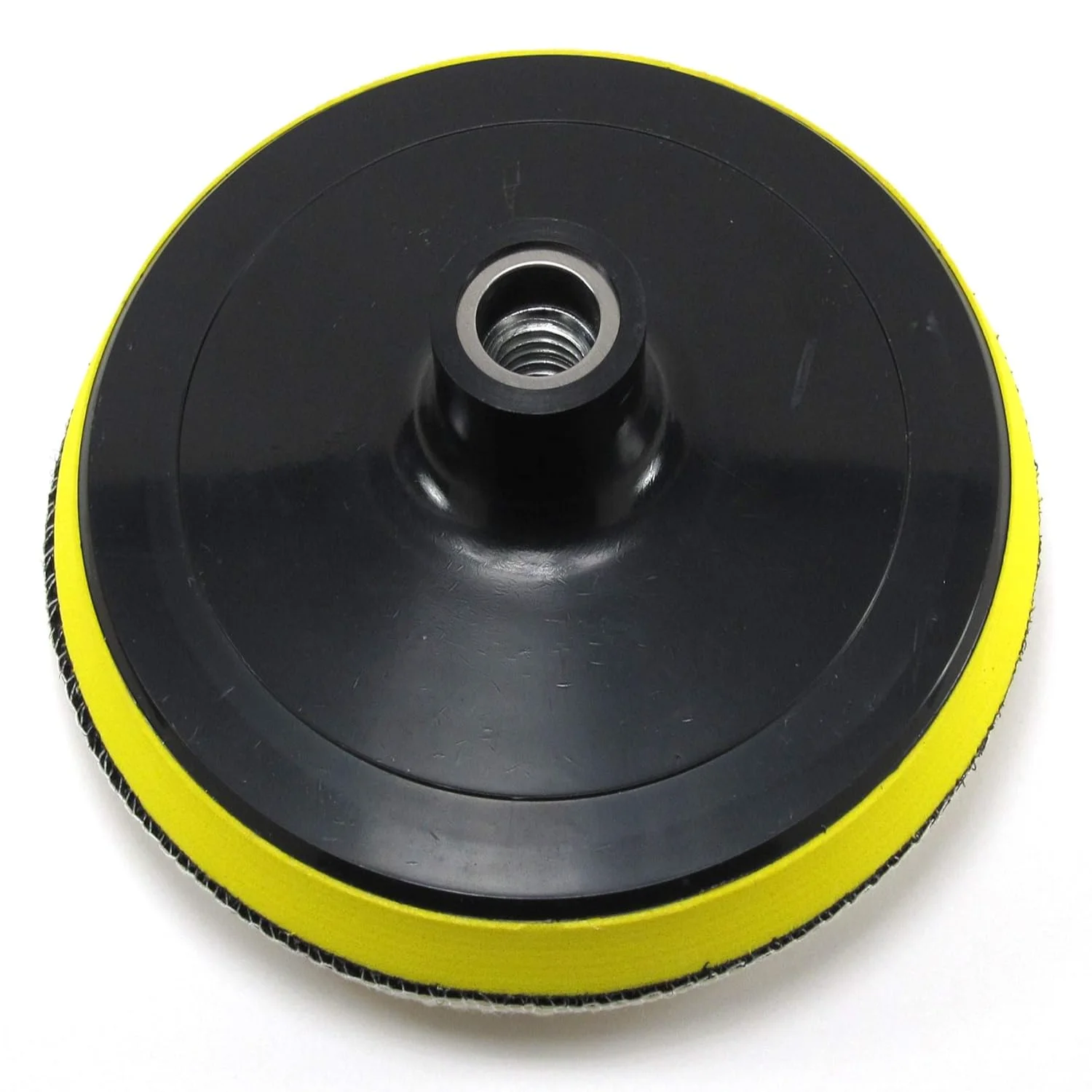 6 inches Backing Plate for Polishing Buffering Soft Wool with and Loop Pad - 5/8 inch TPI Spindle Proxxon Knife Wax minder Boro
6 inches Backing Plate for Polishing Buffering Soft Wool with and Loop Pad - 5/8 inch TPI Spindle Proxxon Knife Wax minder Boro