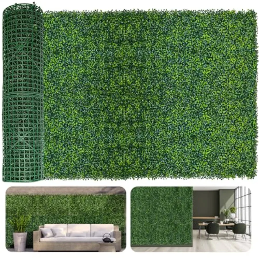Artificial Ivy Privacy Fence Screen for outdoor and indoor wall decor UV-resistant faux boxwood green 40X120 in 34 sqft realist
Artificial Ivy Privacy Fence Screen for outdoor and indoor wall decor UV-resistant faux boxwood green 40X120 in 34 sqft realist
