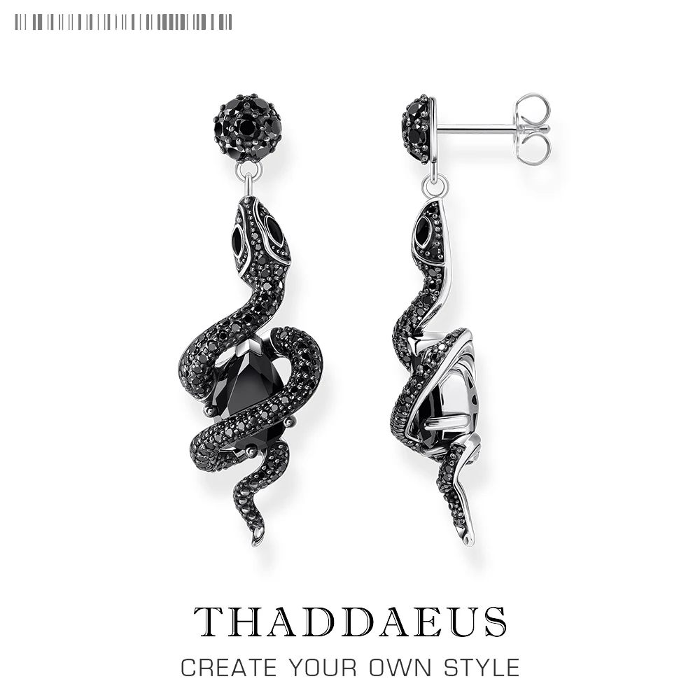 Drop Earrings Black Snake with Stone Vintage Gift For Women High Quality Real 925 Sterling Silver Fine Jewelry
Drop Earrings Black Snake with Stone Vintage Gift For Women High Quality Real 925 Sterling Silver Fine Jewelry