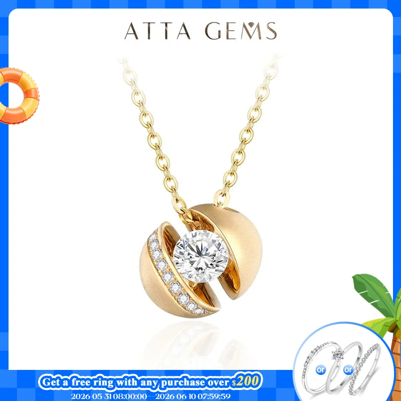 ATTAGEMS New D Color Round Cut 4.0mm Moissanite Pendant for Women Solid 10K 14K 18K Gold Anniversary Wedding Necklace Gift Party
ATTAGEMS New D Color Round Cut 4.0mm Moissanite Pendant for Women Solid 10K 14K 18K Gold Anniversary Wedding Necklace Gift Party
