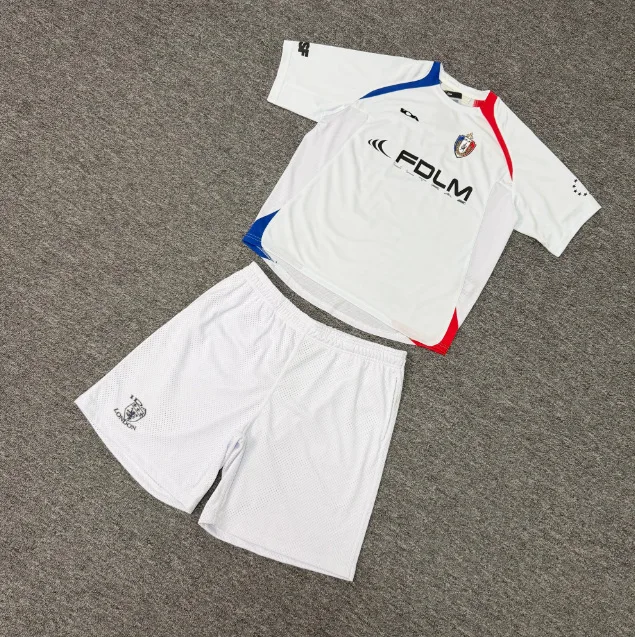 Quick Dry Football Kit Short Sleeve Sports Suit for Men with Color Block Letters Print Mesh Short Pants Casual Summer Outfit
Quick Dry Football Kit Short Sleeve Sports Suit for Men with Color Block Letters Print Mesh Short Pants Casual Summer Outfit