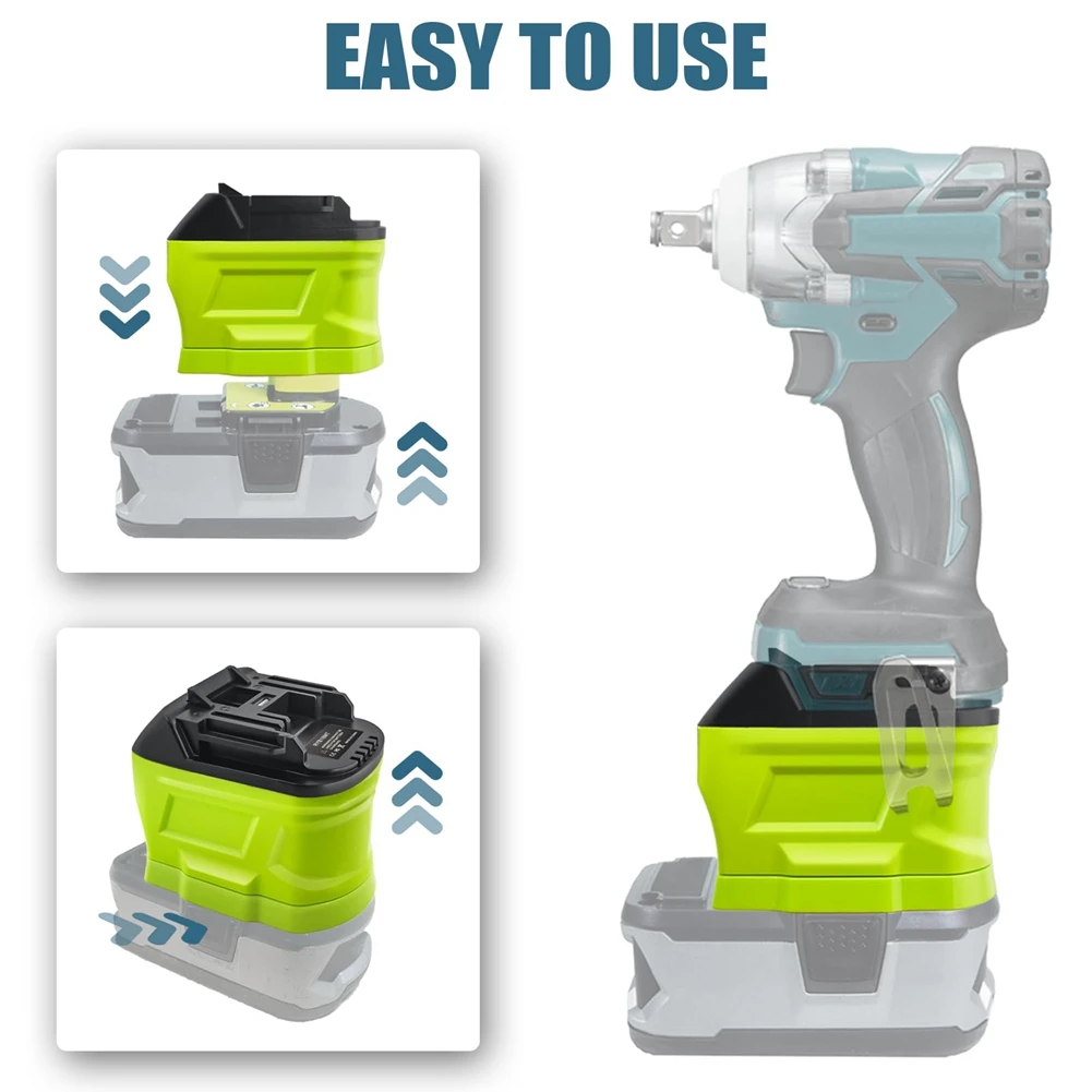 Адаптер RYB18MT для литий-ионного аккумулятора Ryobi 18 В ONE+ P107 P108, преобразователь в литий-ионный аккумулятор Makita, электроинструменты 18 В
Адаптер RYB18MT для литий-ионного аккумулятора Ryobi 18 В ONE+ P107 P108, преобразователь в литий-ионный аккумулятор Makita, электроинструменты 18 В