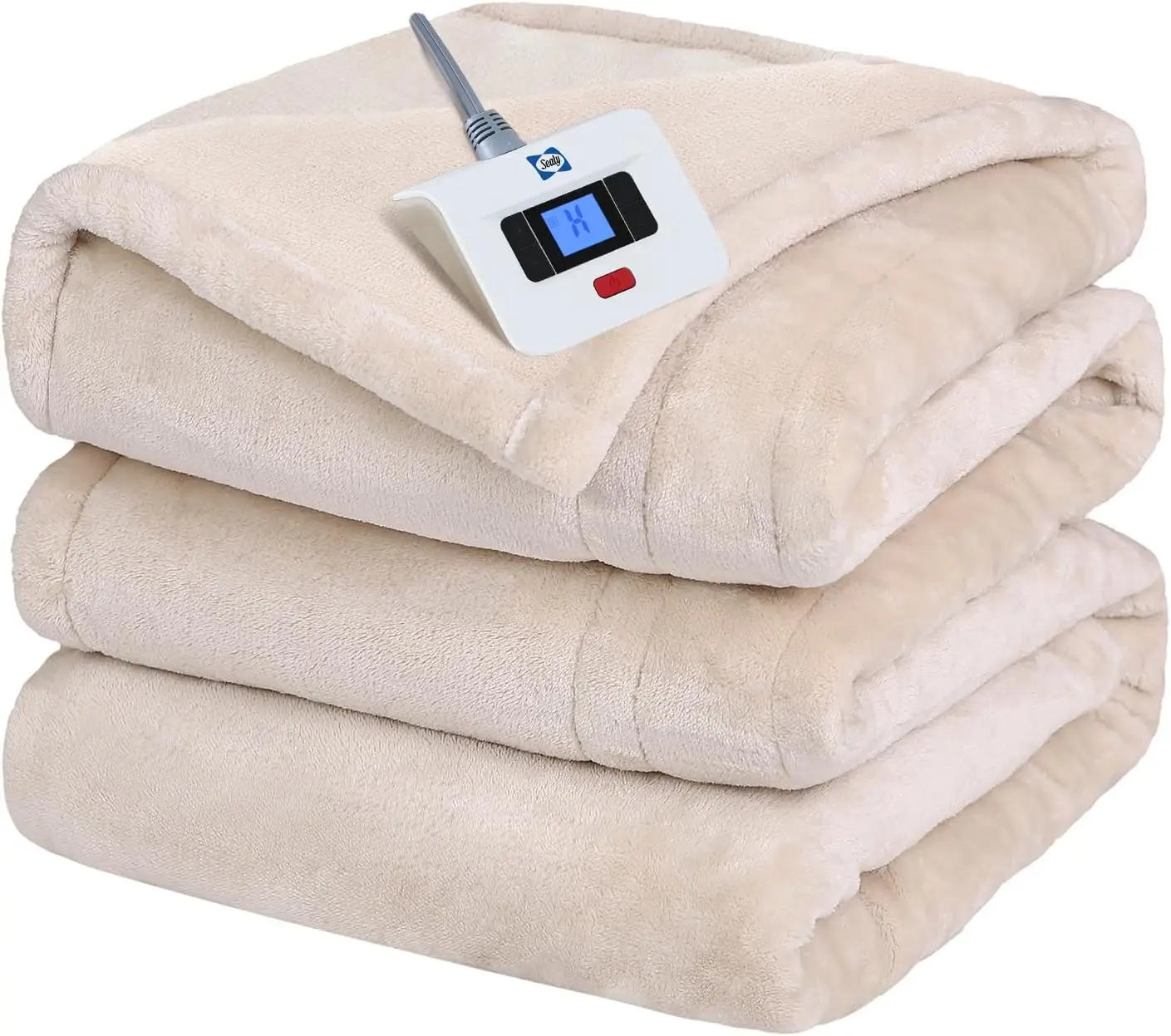 Electric Heated Blanket Twin Size, Fast Heating Flannel with 10 Levels & 12H Auto Shut Off, Machine Washable, Beige 62x84
Electric Heated Blanket Twin Size, Fast Heating Flannel with 10 Levels & 12H Auto Shut Off, Machine Washable, Beige 62x84