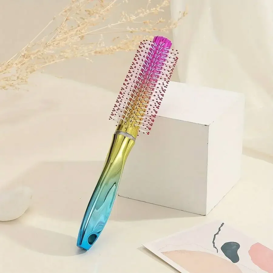 Gradient Roller Hair Brush For All Hair Types Nylon Rubber Bristles ABS Handle
Gradient Roller Hair Brush For All Hair Types Nylon Rubber Bristles ABS Handle