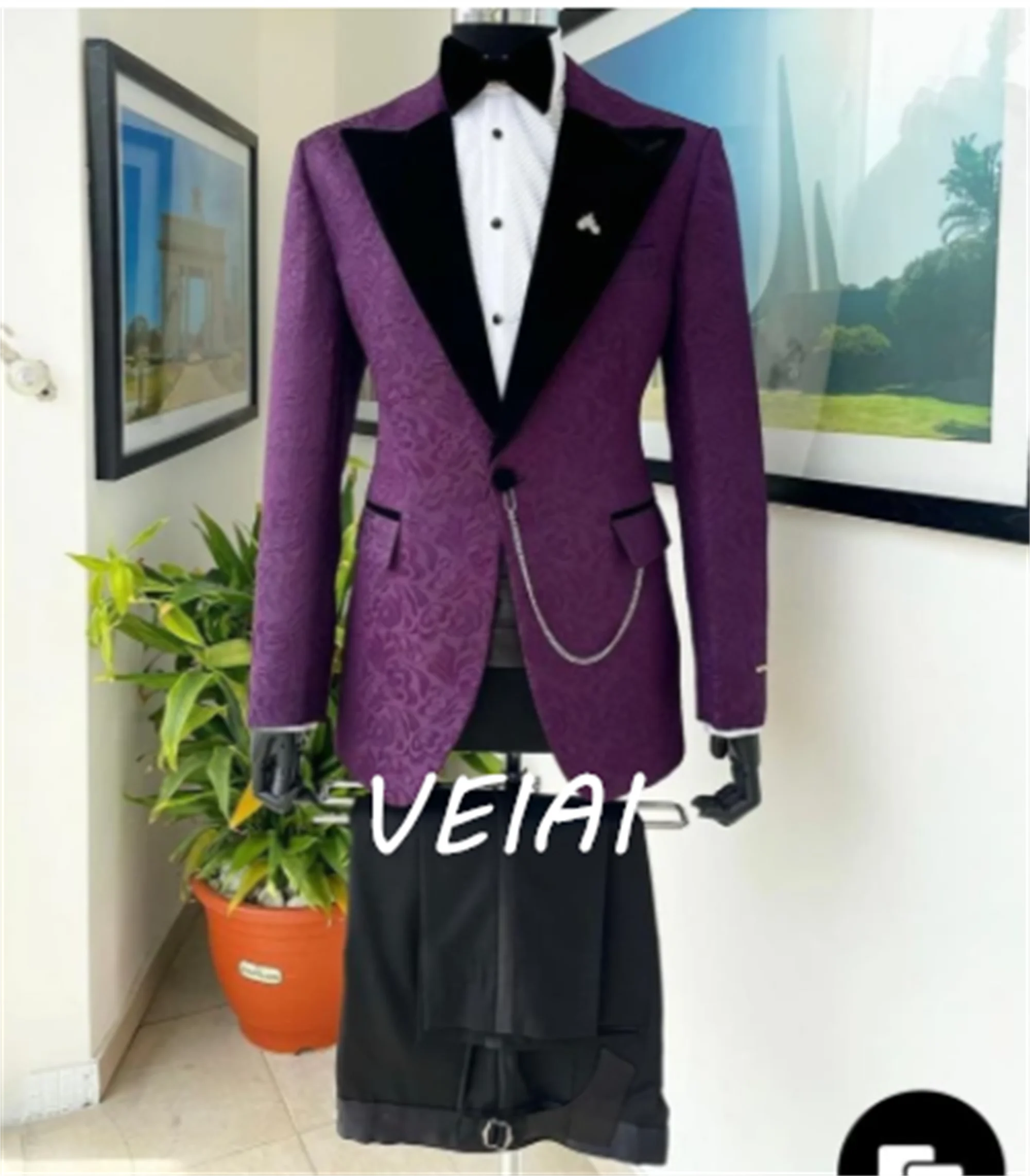 CustomizedSlim Fit Suits for Men Peaked Lapel Floral Wedding Suit Jacket with Pants Custom Made 2 Piece Groom Tuxedo Best Male C
CustomizedSlim Fit Suits for Men Peaked Lapel Floral Wedding Suit Jacket with Pants Custom Made 2 Piece Groom Tuxedo Best Male C