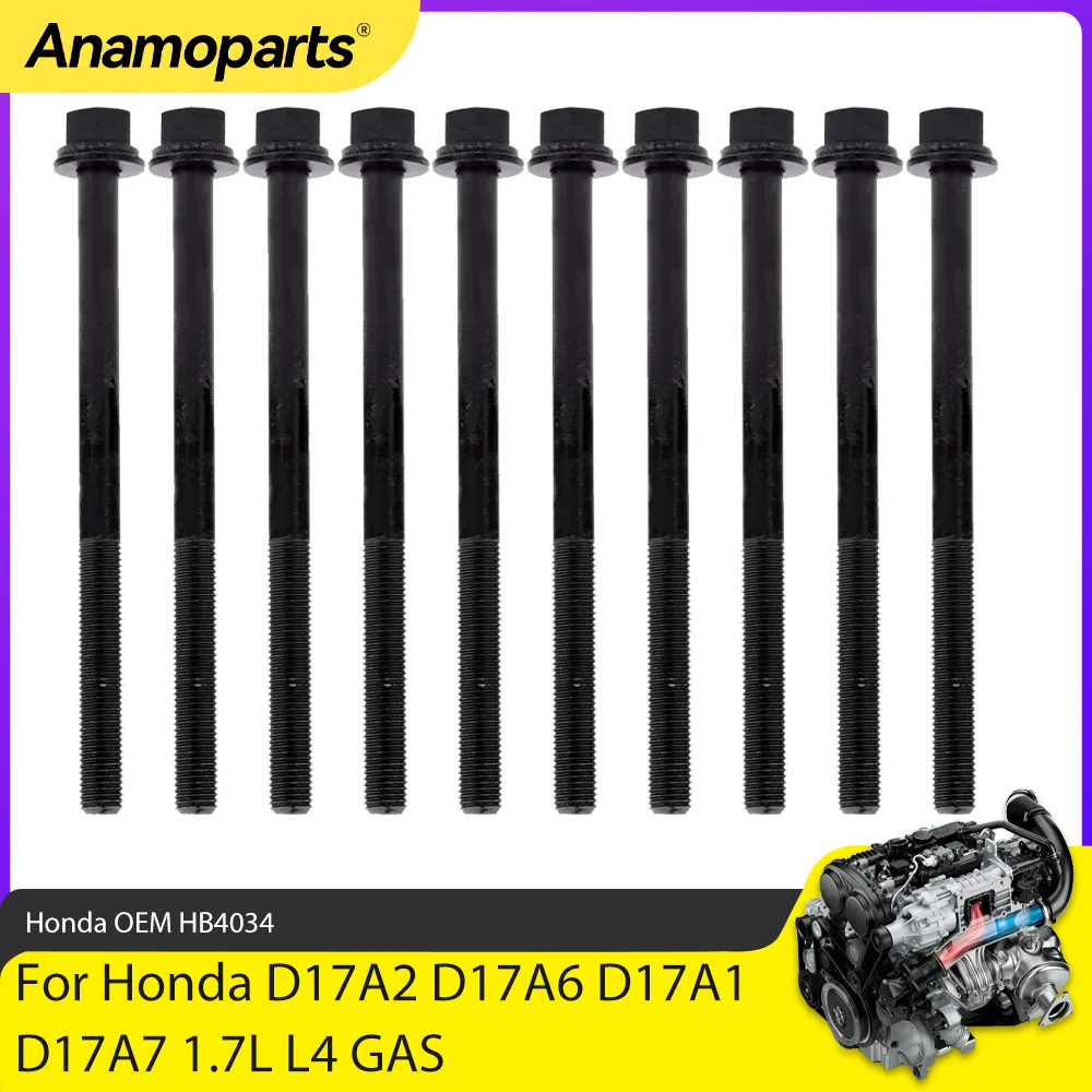 Engine Parts Cylinder Head Bolt Set Fit 1.7 L For Honda Civic EX HX D17A2 D17A6 D17A1 D17A7 1.7L L4 GAS HBHO034 HB4034 01-05
Engine Parts Cylinder Head Bolt Set Fit 1.7 L For Honda Civic EX HX D17A2 D17A6 D17A1 D17A7 1.7L L4 GAS HBHO034 HB4034 01-05