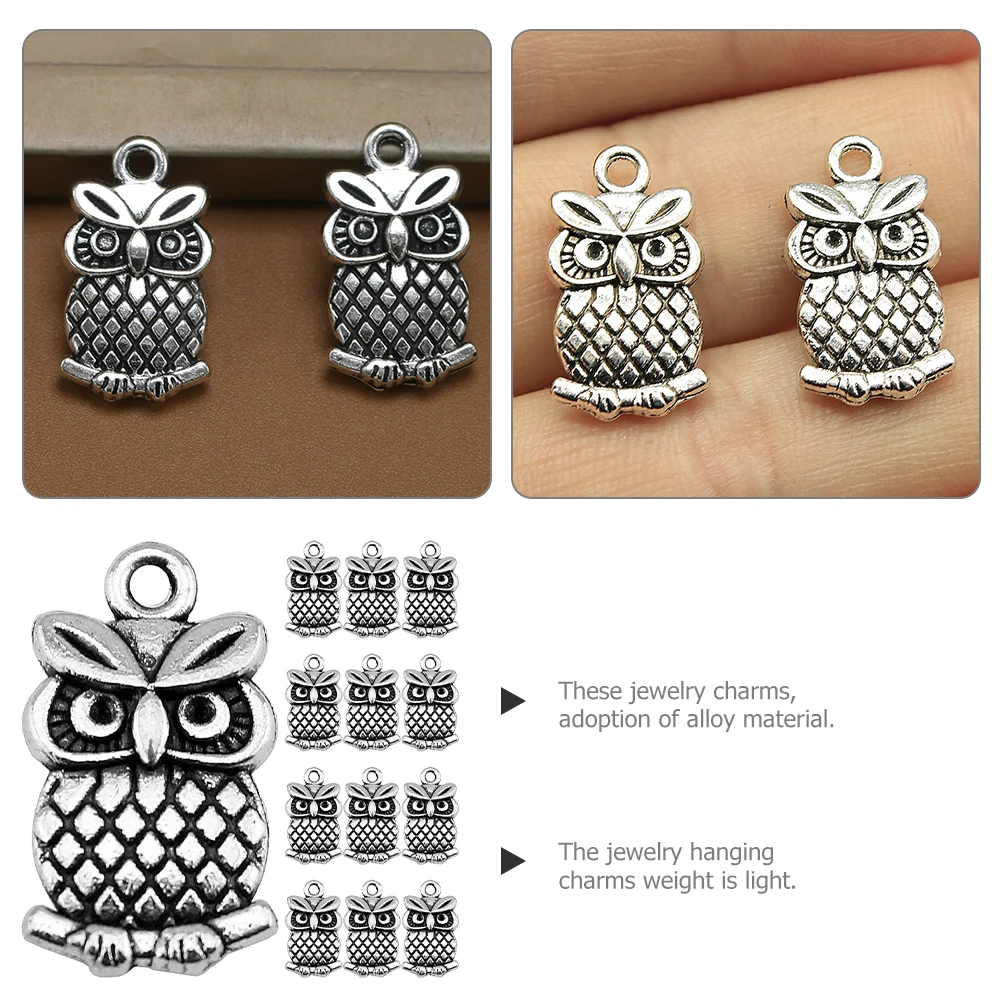 50pcs Owl Pendant Charms Lightweight Alloy DIY Jewelry Necklace Bracelet Keychain Phone Pendant Supplies Crafts Gifts
50pcs Owl Pendant Charms Lightweight Alloy DIY Jewelry Necklace Bracelet Keychain Phone Pendant Supplies Crafts Gifts