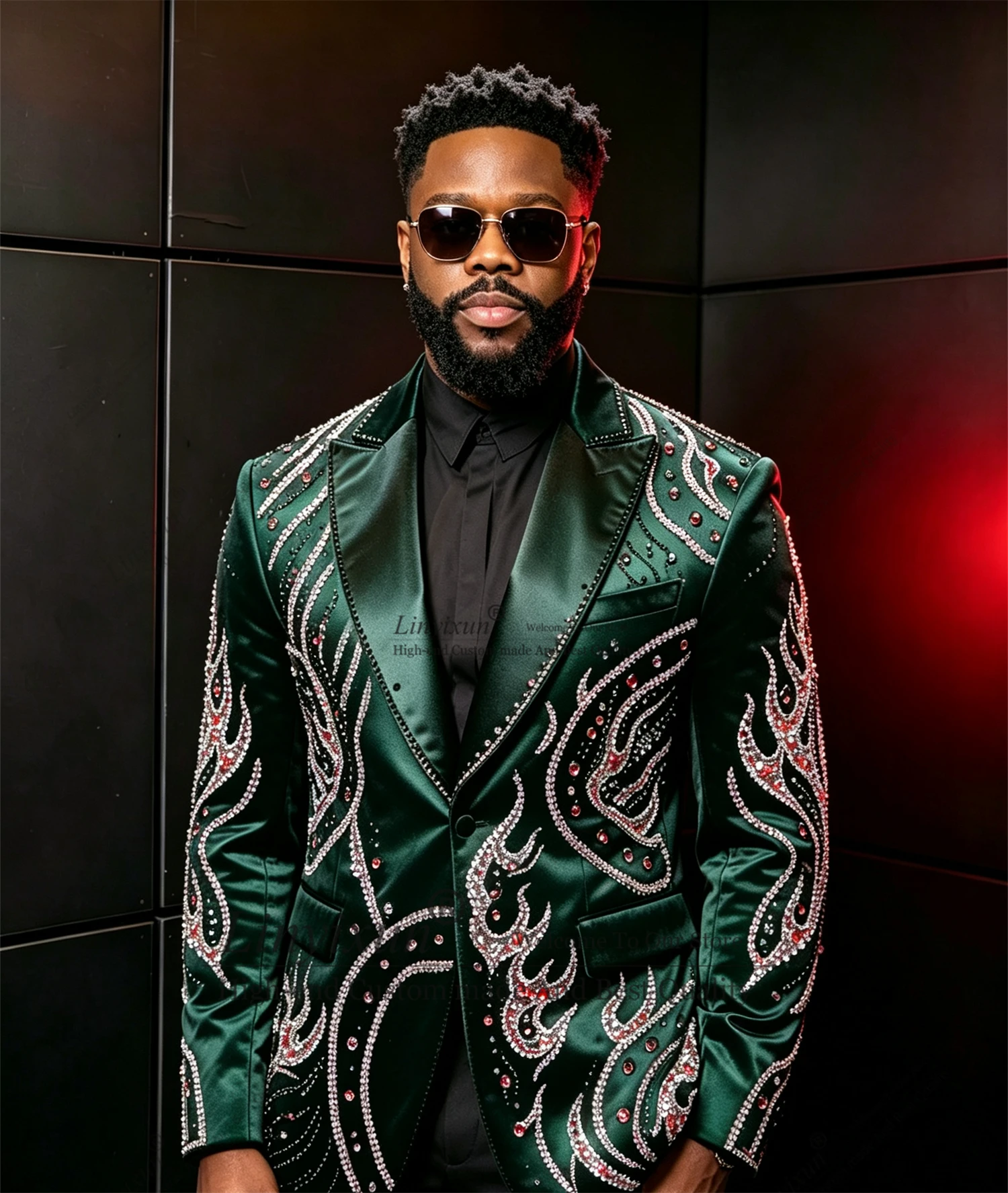 Handsome Wedding Suits For Men 2 Pieces Sets Wedding Groom Costume Homme High Ene Beaded Crystals Male Party Prom Blazers
Handsome Wedding Suits For Men 2 Pieces Sets Wedding Groom Costume Homme High Ene Beaded Crystals Male Party Prom Blazers