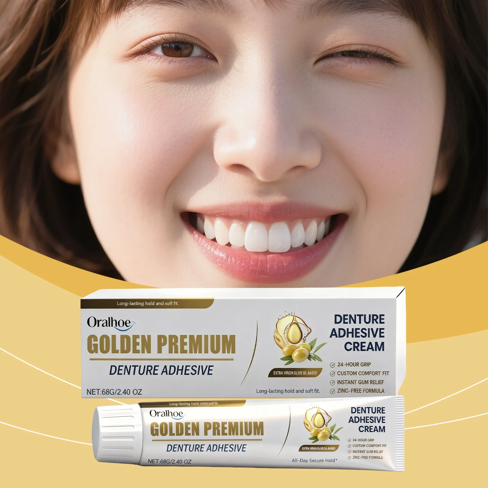 Denture Fixative Adhesive - Ensures Long-Lasting Denture Stability, Enhances Natural Oral Aesthetics, Boosts Wearing Comfort
Denture Fixative Adhesive - Ensures Long-Lasting Denture Stability, Enhances Natural Oral Aesthetics, Boosts Wearing Comfort