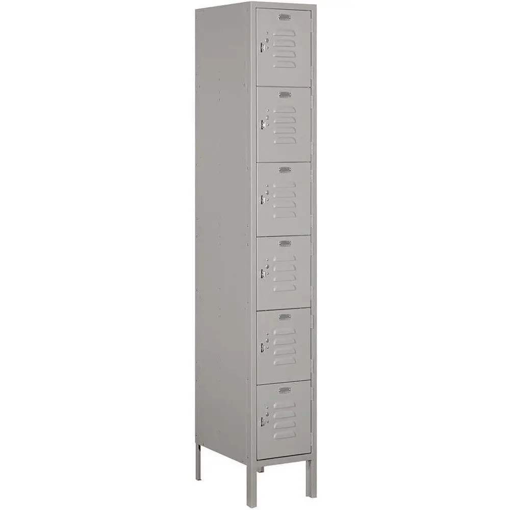 12-Inch Wide 6-Foot High 18-Inch Deep Gray Metal Locker, Unassembled Stand Style
12-Inch Wide 6-Foot High 18-Inch Deep Gray Metal Locker, Unassembled Stand Style