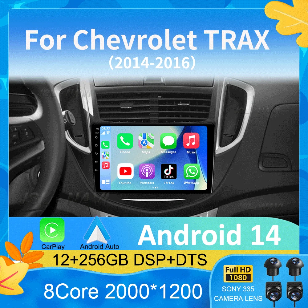 For Chevrolet TRAX 2014-2016 DSP Android 14 Car RadioMultimedia Player Stereo GPS Navigation Carplay 2 Din DVD
For Chevrolet TRAX 2014-2016 DSP Android 14 Car RadioMultimedia Player Stereo GPS Navigation Carplay 2 Din DVD