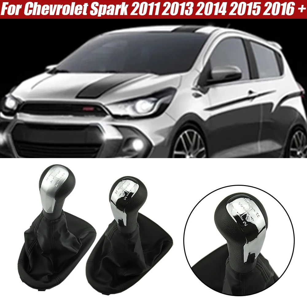 Car 5 Speed Gear Shift Knob Shifter Gearstick Lever w/Gaiter Boot Cover For Chevrolet Spark 2011 2013-2016+
Car 5 Speed Gear Shift Knob Shifter Gearstick Lever w/Gaiter Boot Cover For Chevrolet Spark 2011 2013-2016+
