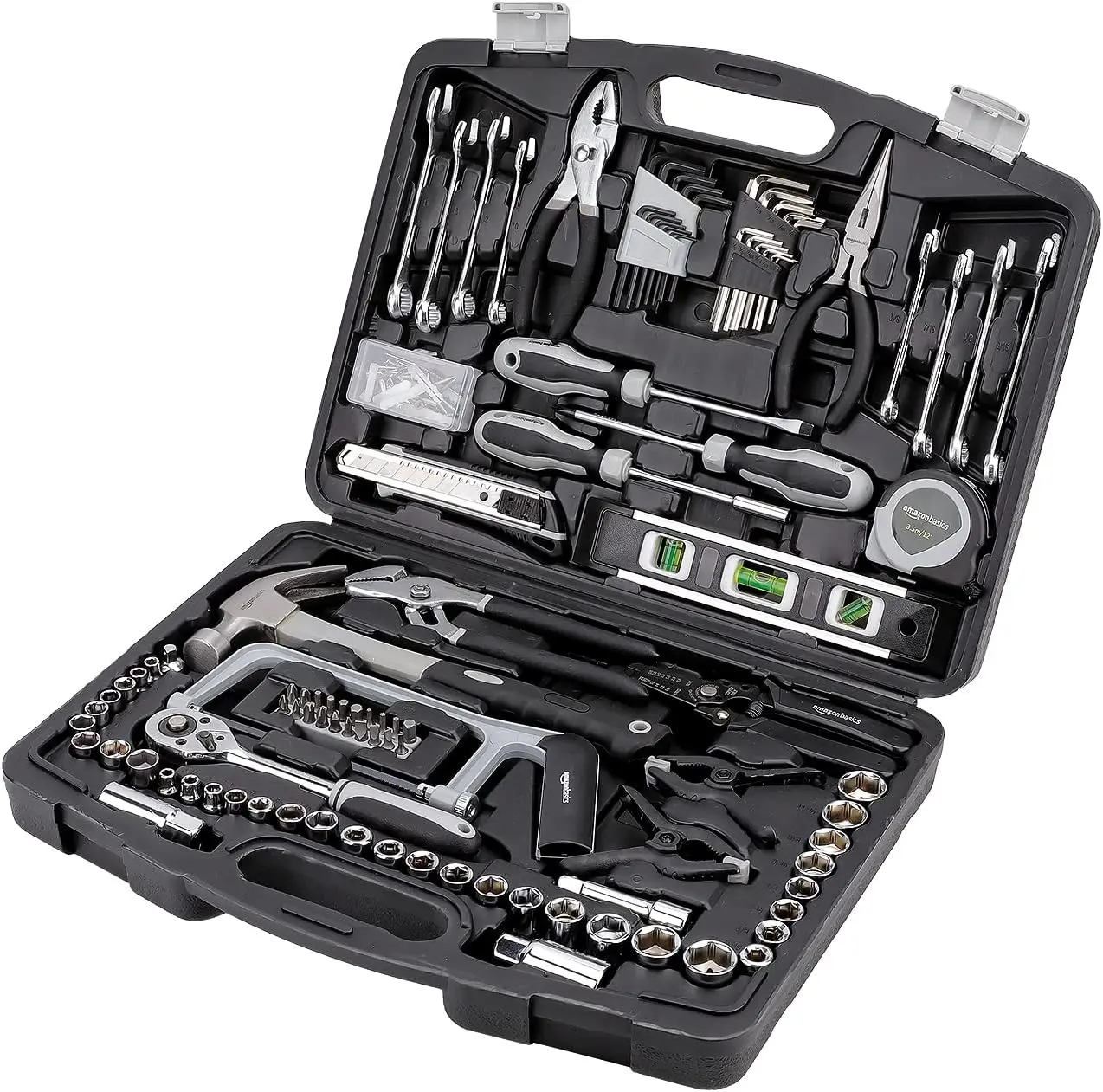 173-Piece Household Tool Kit with Wrenches, Pliers, Hex Keys for Home Repairs and DIY Projects
173-Piece Household Tool Kit with Wrenches, Pliers, Hex Keys for Home Repairs and DIY Projects