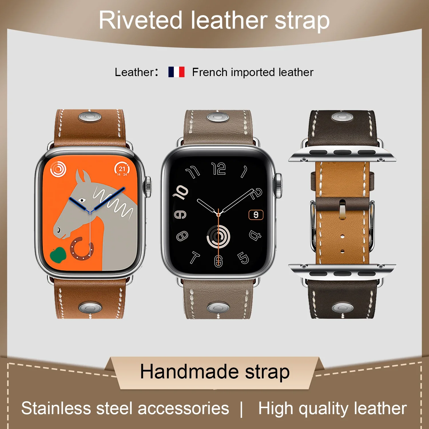 2025 New Quality Calfskin Leather Single Tour Band For Apple Watch 10 9 8 7 6 Se Iwatch Ultra 2 Strap Deployment Buckle Bracelet
2025 New Quality Calfskin Leather Single Tour Band For Apple Watch 10 9 8 7 6 Se Iwatch Ultra 2 Strap Deployment Buckle Bracelet