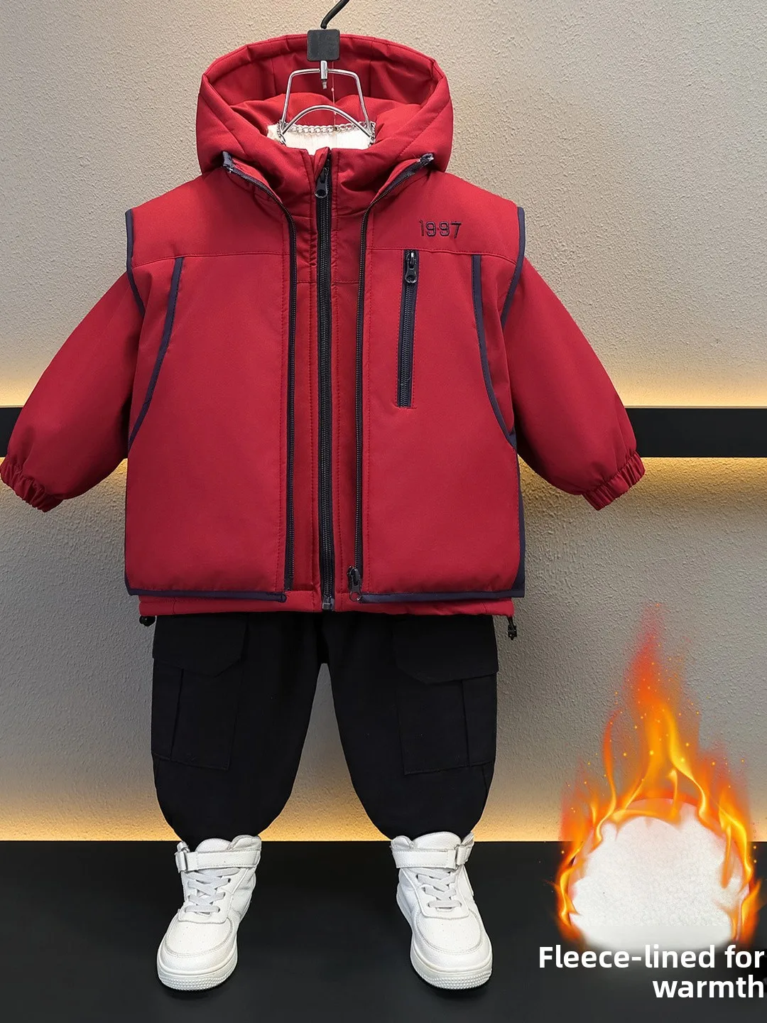 Boys Fce Lined New Year Outfit 2025 New Baby Autumn Winter Clothes Children's Parka Vest Two Piece Set Youth Trendy Polyes...
Boys Fce Lined New Year Outfit 2025 New Baby Autumn Winter Clothes Children's Parka Vest Two Piece Set Youth Trendy Polyes...