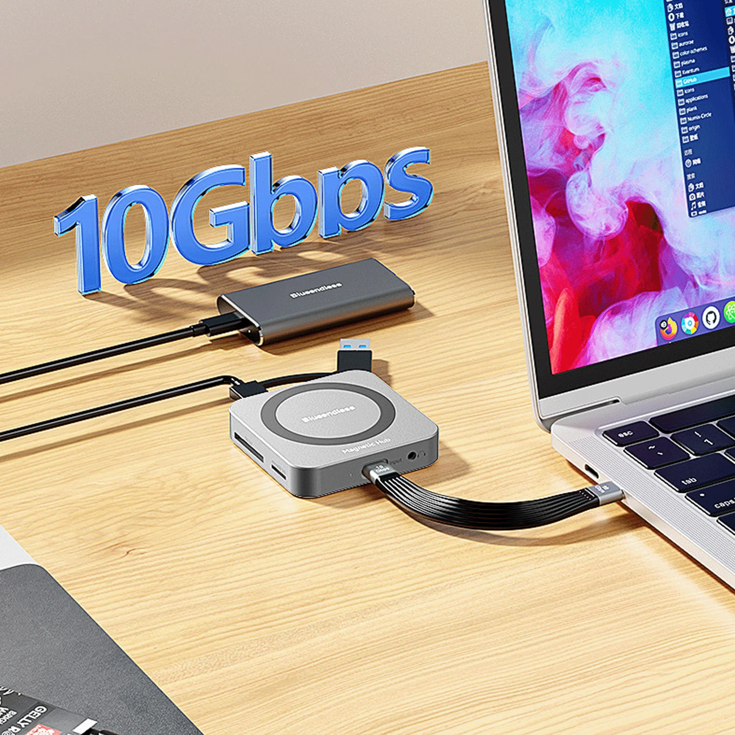 Многофункциональная док-станция M.2 NVME SSD 8 в 1 USB3.1 10 Гбит/с 100 Вт PD 4K60HZ HDTV Магнитный корпус M.2 SSD
Многофункциональная док-станция M.2 NVME SSD 8 в 1 USB3.1 10 Гбит/с 100 Вт PD 4K60HZ HDTV Магнитный корпус M.2 SSD