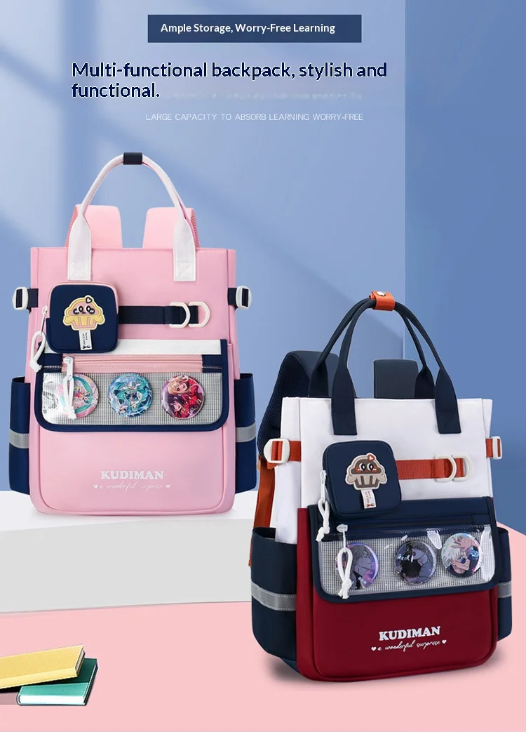 Casual backpack for both men and women, schoolbag for students, handheld bag for extra classes Women's backpack
Casual backpack for both men and women, schoolbag for students, handheld bag for extra classes Women's backpack