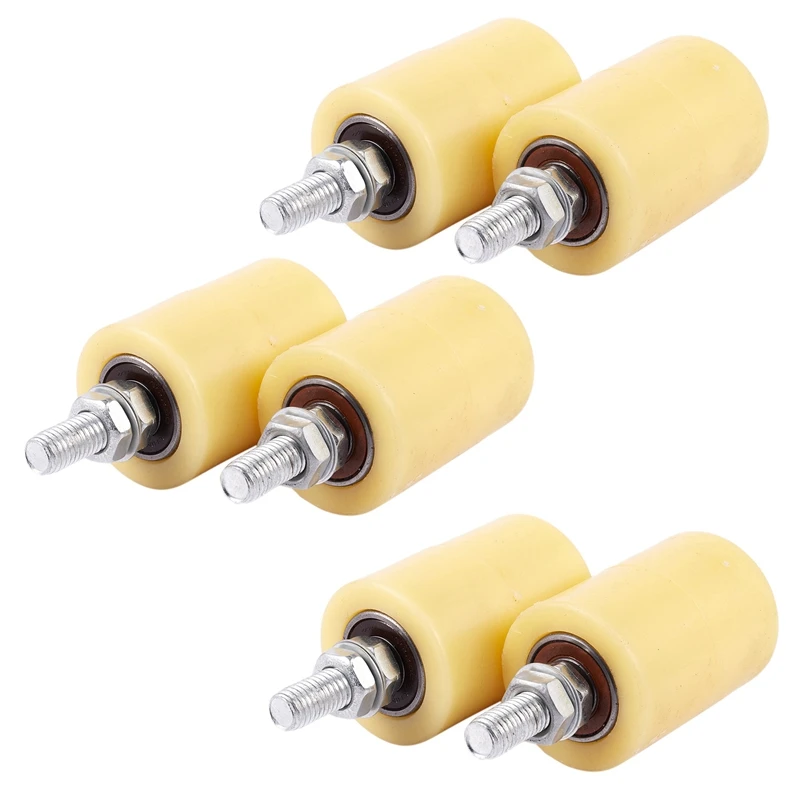 6PCS 50X70mm PP Steel Flat Roller Bearing Guiding Wheel 6201 M12 Screw For Electric Door Sliding Gate
6PCS 50X70mm PP Steel Flat Roller Bearing Guiding Wheel 6201 M12 Screw For Electric Door Sliding Gate