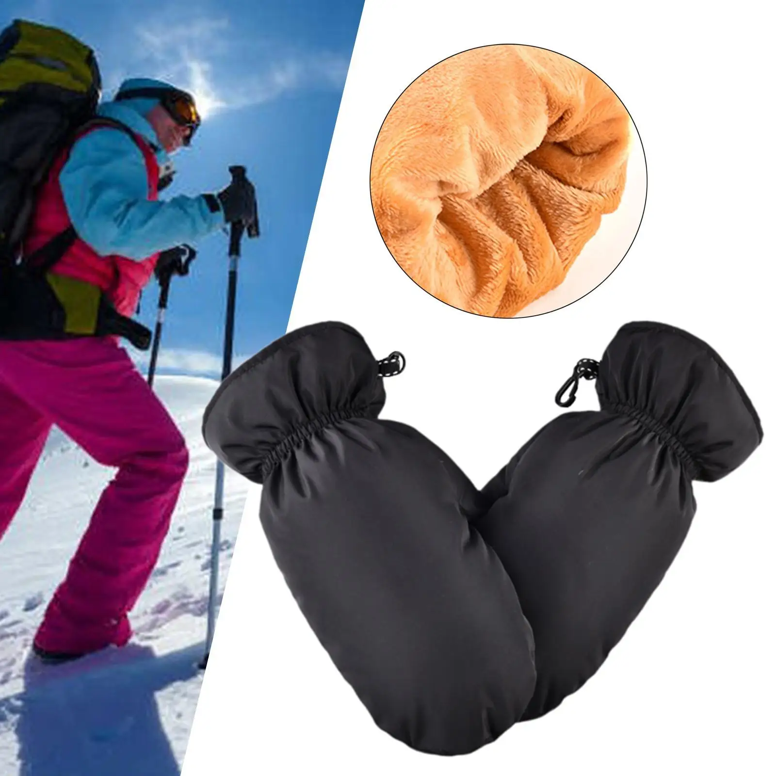 Down Mittens Thermal Warm Winter Snow Mittens for Riding Snowmobiling Biking
Down Mittens Thermal Warm Winter Snow Mittens for Riding Snowmobiling Biking